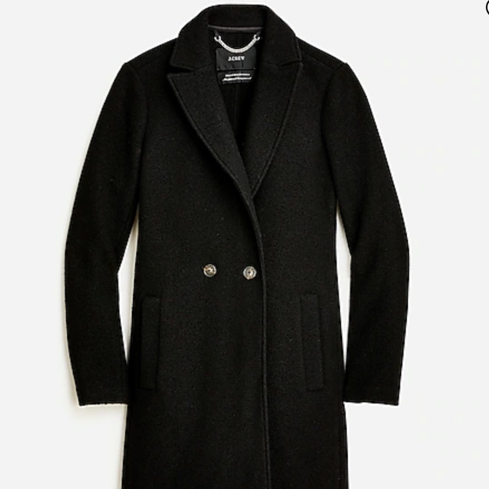 J. Crew Daphne topcoat in boiled wool